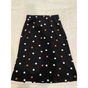 Ann Taylor Factory - Black Polka Dot Skirt